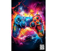 Agenda Scolaire Gamer: Manette de Jeux Vidéo Foot Football pour Garçon Pratique avec Beaucoup d'espace pour noter de Septembre à Juillet Etudiant ... Lycée, CP, CE1, CM1 CM2 Petit Format A5