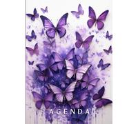 Agenda scolaire Papillon: Organisateur et Planificateur Journalier avec Horaire | 1 Jour Par Page | 14,8 x 21 cm | Collège Lycée Étudiant Primaire