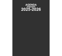 Agenda semainier 2025-2026: 18 mois de Juillet 2025 à décembre 2026, la semaine sur deux pages, avec planning mensuel
