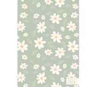 Agenda semainier 2026 A4 - Fleurs Vert Pastel: 1 semaine sur 2 pages, 12 mois de Janvier à Décembre, Grand format vertical 21 x 29,7 cm, Hebdomadaire en Français