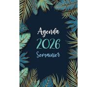 Agenda Semainier 2026 A5 Horizontale: Planificateur Hebdomadaire | 12 Mois, de Janvier à Décembre | Planner Français avec Vue Semaine sur Deux Pages
