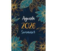 Agenda Semainier 2026 A5: Planificateur Hebdomadaire Horizontale | 12 Mois, de Janvier à Décembre | Planner Français avec Vue Semaine sur Deux Pages