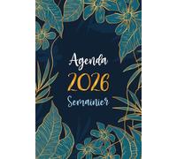 Agenda Semainier 2026 A5: Planificateur Hebdomadaire Horizontale | 12 Mois, de Janvier à Décembre | Planner Français avec Vue Semaine sur Deux Pages