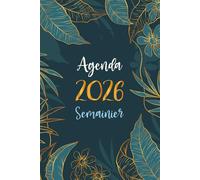Agenda Semainier 2026: Planificateur Hebdomadaire Horizontale | 12 Mois, de Janvier à Décembre | Planner Français avec Vue Semaine sur Deux Pages