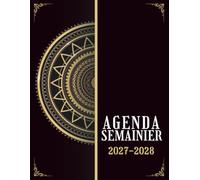 Agenda Semainier 2027-2028: 1 Semaine sur une Page A4 | Organisateur Pratique de 1 Janvier 2027 à 31 Décembre 2028