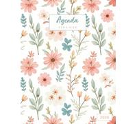 Agenda semainier a4 2026: Fleurs - Une semaine sur deux pages, de janvier à décembre 2026 - Hebdomadaire en Français