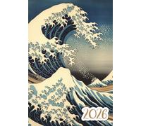 Agenda Settimanale 2026 A5 Orizzontale: Pianificatore 2026 | 12 Mesi, da Gennaio a Dicembre | Planner Italiano con Vista Settimana su Due Pagine | La grande onda di Kanagawa