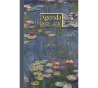 Agenda settimanale: Claude Monet, Le ninfee | 18 mesi, Settimana su doppia pagina, Da Luglio a Dicembre, Formato 6"x9" | Calendario Mensile con Note | ... Personale, l'ufficio Aziendale e il Diario