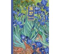 Agenda settimanale con orario Agosto 2026 - Luglio 2027: Vincent Van Gogh, Iris | 12 mesi, Intervalli di 1 ora, Da Agosto 2026 a Luglio 2027, Formato ... Note | Adatto per la Pianificazione Personale