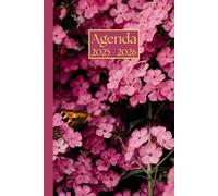 Agenda settimanale con orario: Fiori rosa | 18 mesi, Settimana su doppia pagina, Intervalli di 1 ora, Da Luglio a Dicembre, Formato 6"x9" | Calendario ... Personale, l'ufficio Aziendale e il Diario