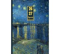 Agenda settimanale con orario Luglio 2026 - Dicembre 2027: Vincent Van Gogh, Notte stellata sul Rodano | 18 mesi, Intervalli di 1 ora, Da Luglio 2026 ... Note | Adatto per la Pianificazione Personale