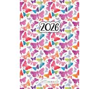 Agenda Settimanale Verticale 2026: 12 Mesi da Gennaio a Dicembre 2026 | La Settimana su una doppia pagina | Pianificatore Italiano