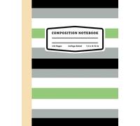 Agender Pride Composition Notebook: Agender Pride Flag Journal