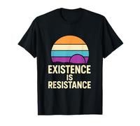 Agender Pride Existence is Resistance Modern Neutral Gender T-Shirt