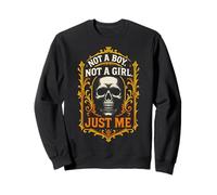Agender Pride Not a Boy Not a Girl Modern Neutral Gender Sweatshirt