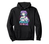 Agender Pride Proud To Be Me Retro Neutral Gender Pullover Hoodie