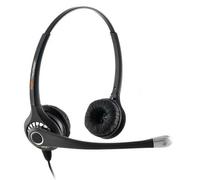 Agent 800 Binaural PLX Headset Noise Cancelling Microphone & HD Speakers Compatible with most Avaya, Polycom, Yealink, Fanvil, Mitel and many other System/analogue/SIP Phones