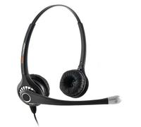 Agent 800 Binaural Noise Cancelling Headset with U10P Bottom Cable works with Mitel, Nortel, Avaya Digital, Polycom VVX, Shoretel, Aastra + Many More