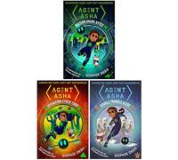 Agent Asha Trilogy 3 Books Collection Set By Sophie Deen (Mission Shark Bytes, Operation Cyber Chop & Double Trouble Alert)