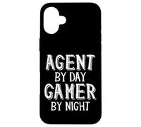Agent By Day Gamer By Night Realtor Law Enforcement Agent Case for iPhone 16 Plus