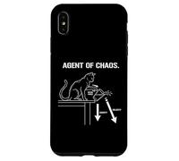 Agent Of Chaos Cat Lover Feline Mischief Quote Case for iPhone XS Max