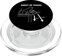 Agent Of Chaos Cat Lover Feline Mischief Quote PopSockets PopGrip for MagSafe