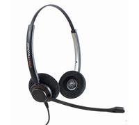 Agent Professional Double Ear Noise Cancelling Office/Call Centre Headset With U10P Bottom Cable works with Mitel, Nortel, Avaya Digital, Polycom VVX, Shoretel, Aastra + Many More