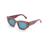 Agent Provocateur Woman Agent Provocateur E99 Kitti Dark Pink Glitter Outlet sunglasses Acetate Pink Blue Cat Eye Normal