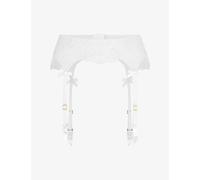 Agent Provocateur Womens Agent Provocateur Nelle Embroidered Mesh Suspender Belt White M