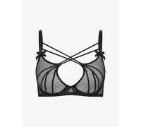 Agent Provocateur Womens Agent Provocateur Nicki High-Neck Underwired Mesh Bra Black 32D