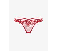 Agent Provocateur Womens Agent Provocateur Rosa G-String Lace Thong Burgundy XL