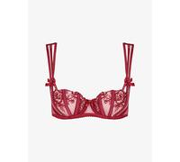 Agent Provocateur Womens Agent Provocateur Rosia Underwired Lace Bra Burgundy 36C