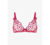 Agent Provocateur Womens Agent Provocateur Rozann Underwired Tulle Bra Fuchsia 34DD