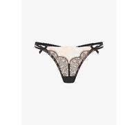 Agent Provocateur Womens Agent Provocateur Vitoria G-String Lace Thong Black/Blush L
