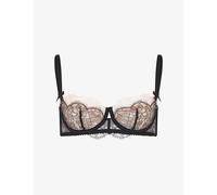 Agent Provocateur Womens Agent Provocateur Vitoria Underwired Lace Bra Black/Blush 34B