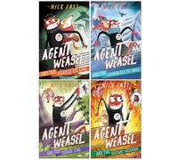 Agent Weasel Series 1-4 Books Collection Set by Nick East (Fiendish Fox Gang, Abominable Dr Snow & Robber King & Highway Hedgehog)