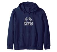 Agentic AI Agent Funny LLM Software Engineer It Was My Agent Zip Hoodie