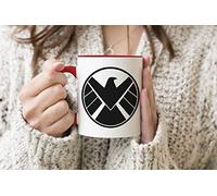 Agents of S H I E L D Shield Cool Logo Red Handle Mug Coffee Tea Mug 312ml Cup