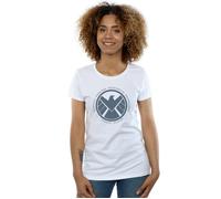 Agents Of SHIELD Logistics Division Cotton T-Shirt Marvel White S