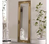 Agenzia 14 Antique Gold Slim Long Wall Mirror 47Cm X 142Cm