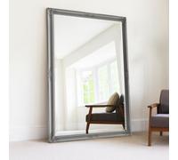 Agenzia 14 Extra Large Antique Silver Ornate Leaner Wall Mirror