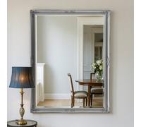 Agenzia 14 Extra Large Antique Silver Ornate Wall Mirror