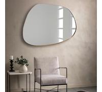 Agenzia 14 Large Modern Gold Pebble Metal Wall Mirror 122cm x 94cm