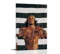 AGEUWRRGGH Andre3000 Poster Canvas Cover Wall Art Aesthetic Poster Modern Art Painting for Rooms 16x24inch(40x60cm) Frame-style