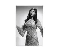 AGEUWRRGGH Aretha Franklin Poster Canvas Cover Wall Art Aesthetic Poster Modern Art Painting for Rooms 08x12inch(20x30cm) Unframe-style