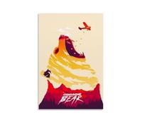 AGEUWRRGGH Cocaine Bear Poster Canvas Cover Wall Art Aesthetic Poster Modern Art Painting for Rooms 12x18inch(30x45cm) Unframe-style
