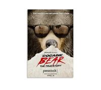 AGEUWRRGGH Cocaine Bear Poster Canvas Cover Wall Art Aesthetic Poster Modern Art Painting for Rooms 20x30inch(50x75cm) Unframe-style