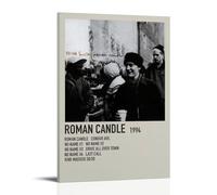 AGEUWRRGGH Elliott Smith Roman Candle Poster Canvas Cover Wall Art Aesthetic Poster Modern Art Painting for Rooms 24x36inch(60x90cm) Frame-style