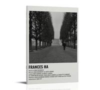 AGEUWRRGGH Film Frances Ha Poster Canvas Cover Wall Art Aesthetic Poster Modern Art Painting for Rooms 20x30inch(50x75cm) Frame-style