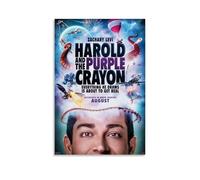 AGEUWRRGGH Harold And The Purple Crayon Poster Canvas Cover Wall Art Aesthetic Poster Modern Art Painting for Rooms 16x24inch(40x60cm) Unframe-style